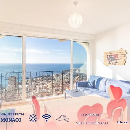 Amazing Sea View T2- Near Monaco * Beausoleil